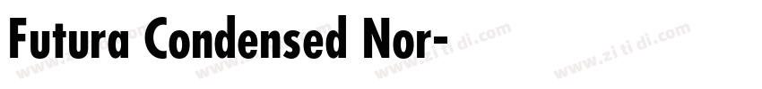 Futura Condensed Nor字体转换